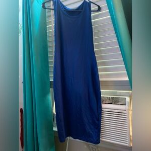 Vibrant Blue Sleeveless Dress